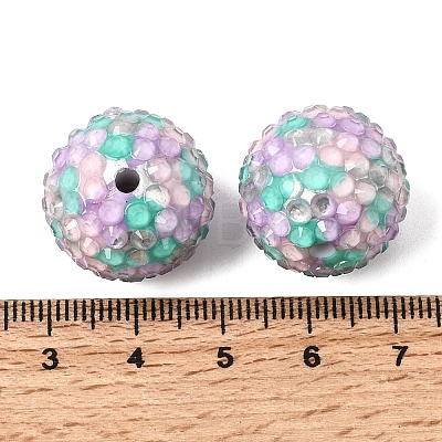 Opaque Acrylic & Resin Rhinestone Beads OACR-G062-02A-1