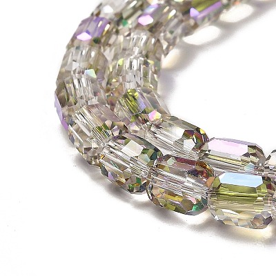 Electroplate Glass Beads Strands EGLA-D030-19P-1