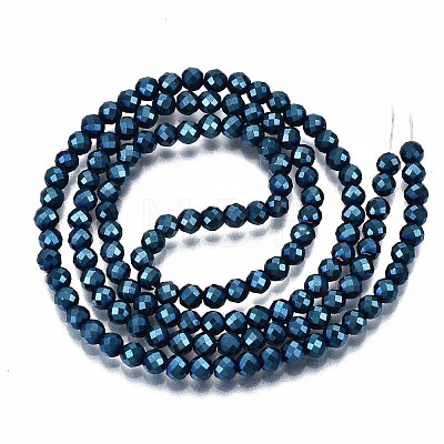 Electroplate Non-magnetic Synthetic Hematite Beads Strands G-T114-60A-04-1