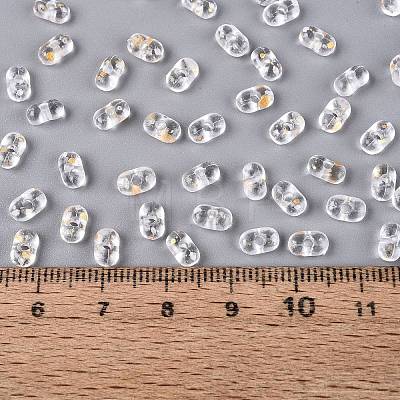 Gradient Color Transparent Acrylic Beads OACR-M023-06K-1