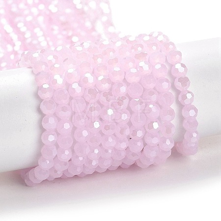 Electroplate Glass Beads Strands EGLA-A035-J4mm-A02-1