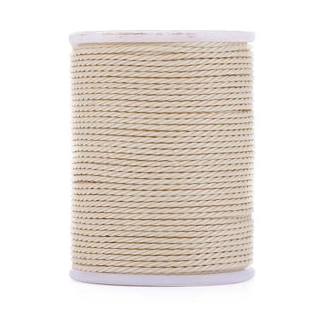Round Waxed Polyester Cord X-YC-G006-01-1.0mm-12-1
