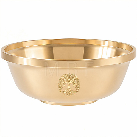 Brass Offering Bowl for Altar Meditation AJEW-WH20816-262C-1