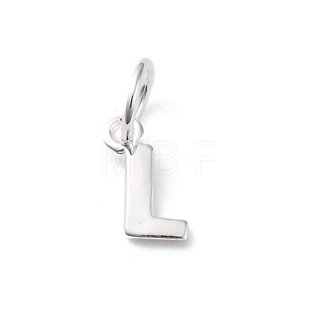 925 Sterling Silver Letter Charms LS-STER-C012-01S-L-1