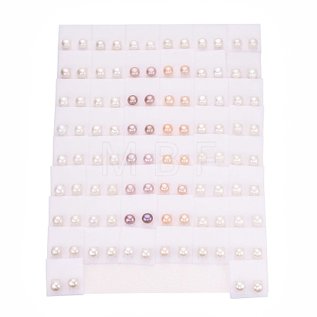 Natural Pearl Stud Earrings PEAR-N020-11A-01-1