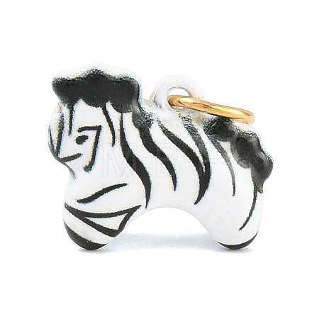 Spray Painted 304 Stainless Steel Charms SA-CBA4A21-03G-B-1