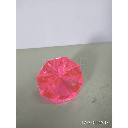Acrylic Rhinestone Pointed Back Cabochons GACR-WH0001-01G-1