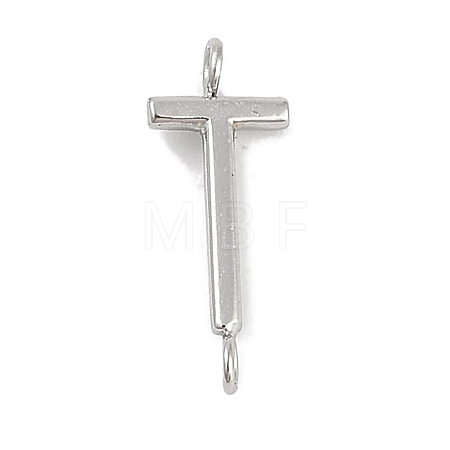 304 Stainless Steel Letter Connector Charms LS-STAS-M108-01P-20-1