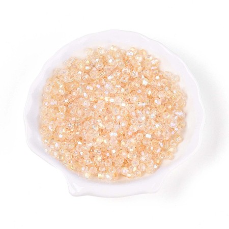 Transparent Spray Painted Glass Beads LS-EGLA-N018-4mm-09-1