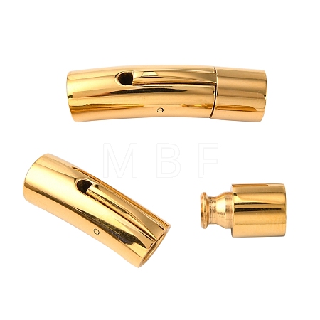 304 Stainless Steel Bayonet Clasps X-STAS-I013-6mm-G-1