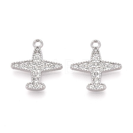 Alloy & Crystal Rhinestone Pendants PALLOY-T095-07P-1