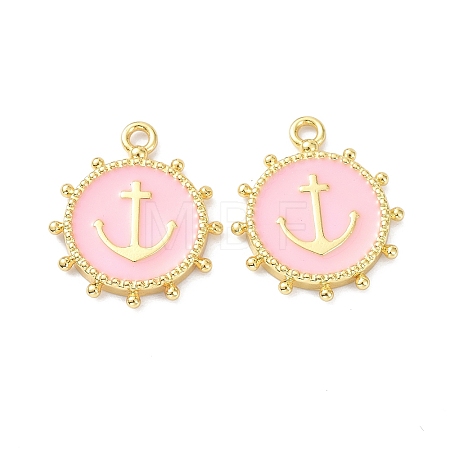 Eco-Friendly Stainless Steel Enamel Pendants STAS-C031-02G-02-1