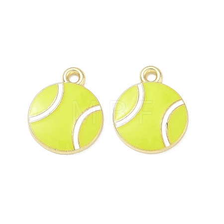 Tennis Alloy Enamel Pendants AL-CBA292F-02A-G-1
