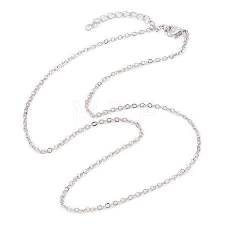 Brass Cable Chain Necklaces NJEW-JN04511-06-1