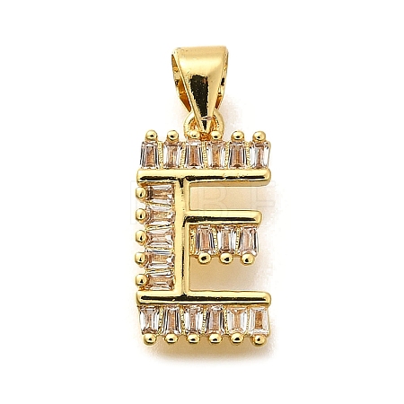 Rack Plating Brass Micro Pave Cubic Zirconia Pendants KK-L226-100G-E-1