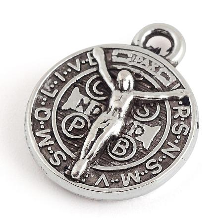 Tibetan Style Alloy Pendants TIBE-S298-190AS-LF-1
