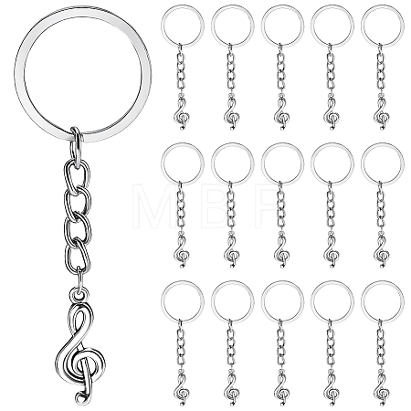 20Pcs Alloy Charm Keychains KEYC-SC00025-1