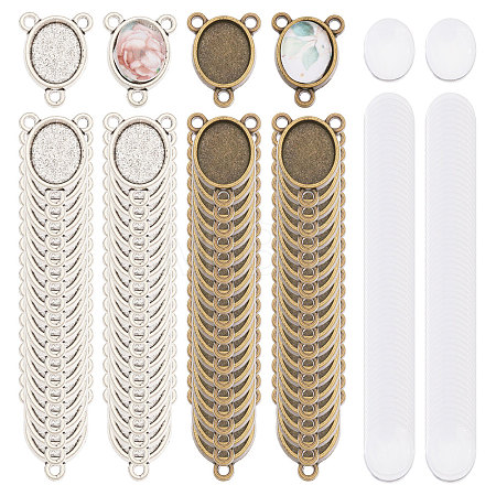80Pcs Zinc Alloy Connector Cabochon Settings FIND-CA0011-28-1