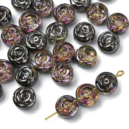 30Pcs Electroplate Glass Beads EGLA-YW0005-57C-01-1