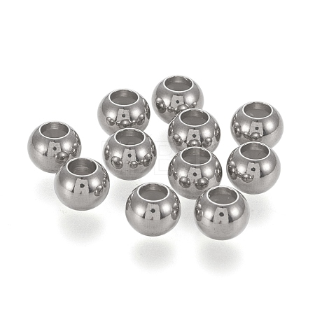 202 Stainless Steel Beads STAS-K204-02C-P-1