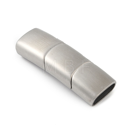 Tarnish Resistant 316 Surgical Stainless Steel Magnetic Clasps with Glue-in Ends STAS-F269-03MP-01-1