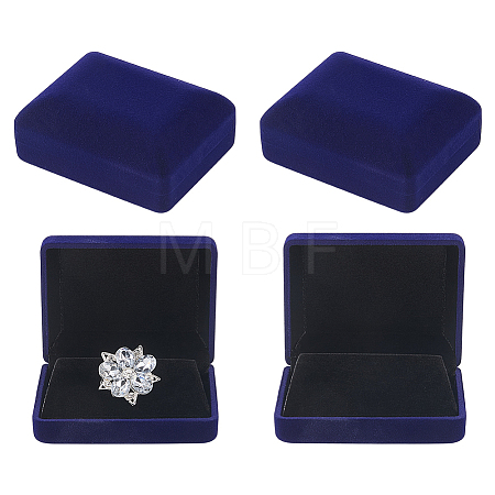 Flocking Jewelry Boxes for Badge CON-WH0112-067A-1