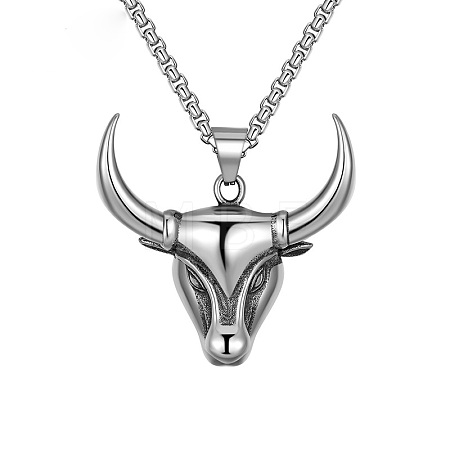 Vintage 304 Stainless Steel Pendant Necklaces WG47F5F-01-1