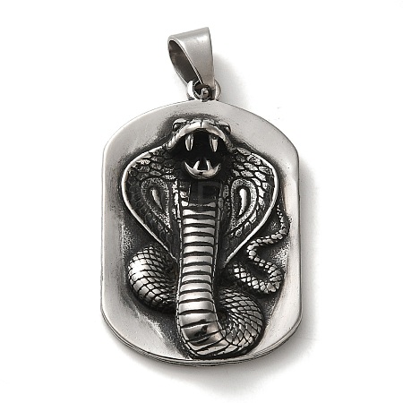 316L Surgical Stainless Steel Big Pendants STAS-H194-02AS-02-1