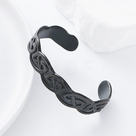 Vintage Nordic 304 Stainless Steel Cuff Bangles for Women Men OS8931-2-1
