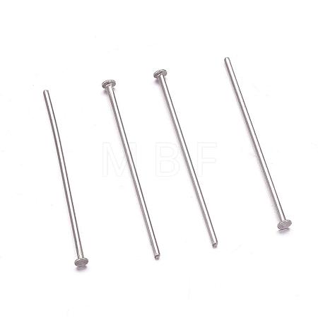 Tarnish Resistant 304 Stainless Steel Flat Head Pins STAS-H358-08C-1