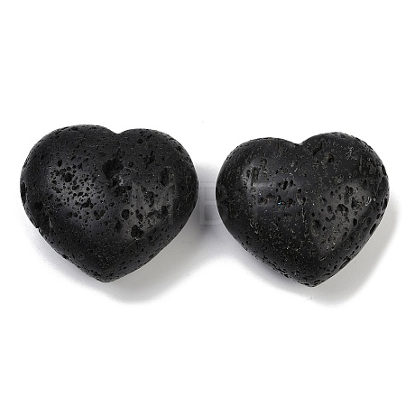 Heart Natural Lava Rock Palm Stone G-C186-03C-1