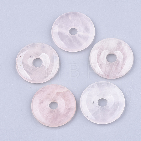 Natural Rose Quartz Pendants G-S349-22E-01-1