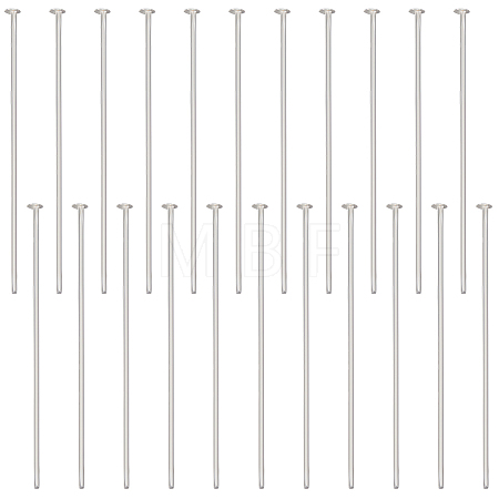 925 Sterling Silver Flat Head Pins STER-BBC0002-14A-1