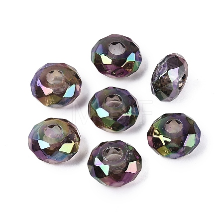 Transparent Acrylic European Beads OACR-E033-25A-1
