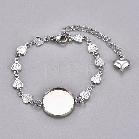 Tarnish Resistant 304 Stainless Steel Bracelet Making STAS-L248-004P-1