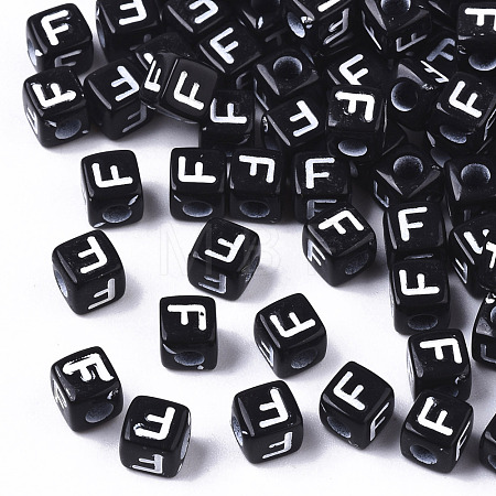 Opaque Acrylic Beads SACR-N002-01F-1