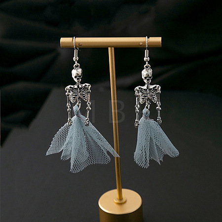 Alloy Skeleton Dangle Earrings FS-WGB7D7C-02-1