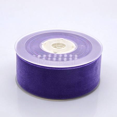 Polyester Velvet Ribbon for Gift Packing and Festival Decoration SRIB-M001-38mm-465-1
