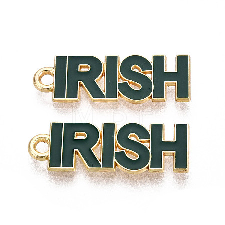 Irish Alloy Enamel Pendants ENAM-T023-02B-1
