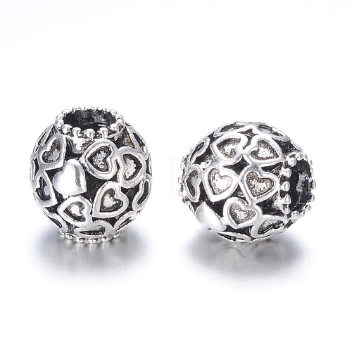 Alloy European Beads MPDL-G007-02AS-1