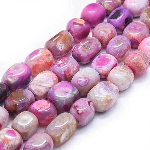 Natural Agate Beads Strands G-I245-32B-1
