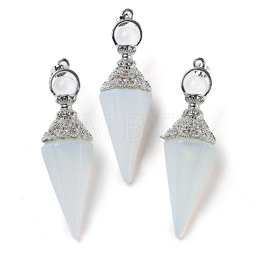 Opalite Faceted Cone Big Pendants G-P552-04P-04-1