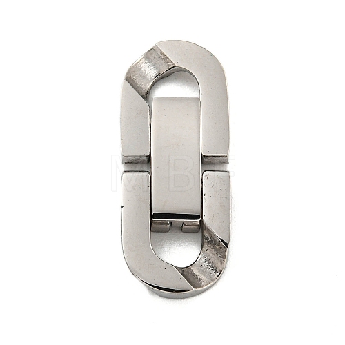 304 Stainless Steel Fold Over Clasps STAS-B029-05B-1-1