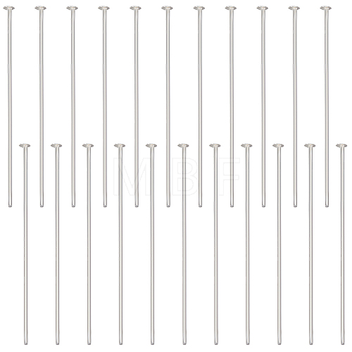 925 Sterling Silver Flat Head Pins STER-BBC0002-14A-1