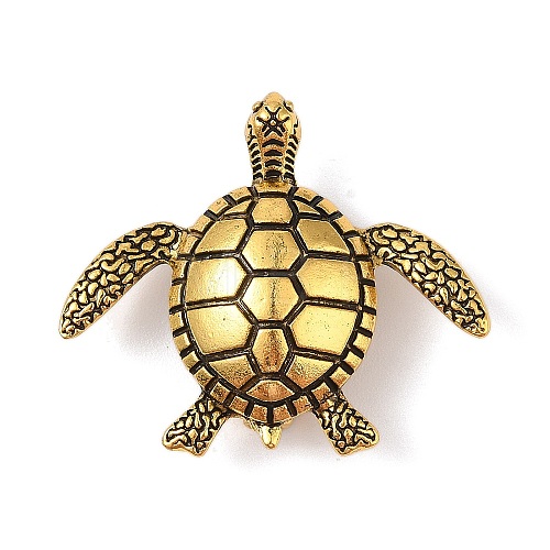 Tibetan Style Alloy Sea Turtle Brooches JEWB-S023-06A-1