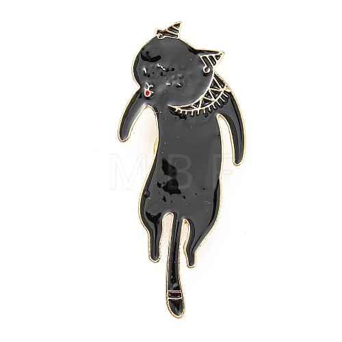 Cat Shape Enamel Pins JEWB-A017-01D-1