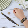 Leather Wide Cord Multi-Strand Bracelets BJEW-WH20009-04-3