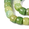 Ombre Effect Dyed Glass Beads Strands X-GLAA-Q106-05B-A04-3