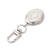 Oval Brass Locket Pendants Decorations KK-CJ2A51-P-5