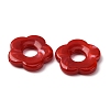1Pair Opaque Resin Beads RESI-H034-18-2